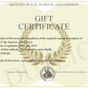 Gift certificate